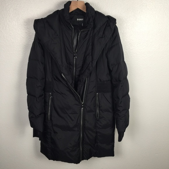 DKNY BLACK HEAVY DUTY DOWN PUFFER